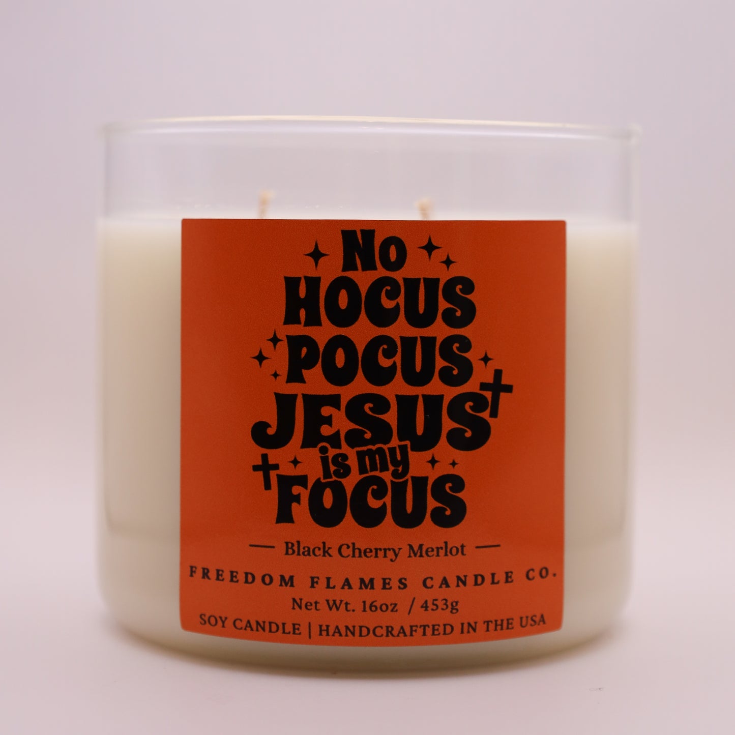 No Hocus Pocus, Jesus Is My Focus (16oz Black Cherry)