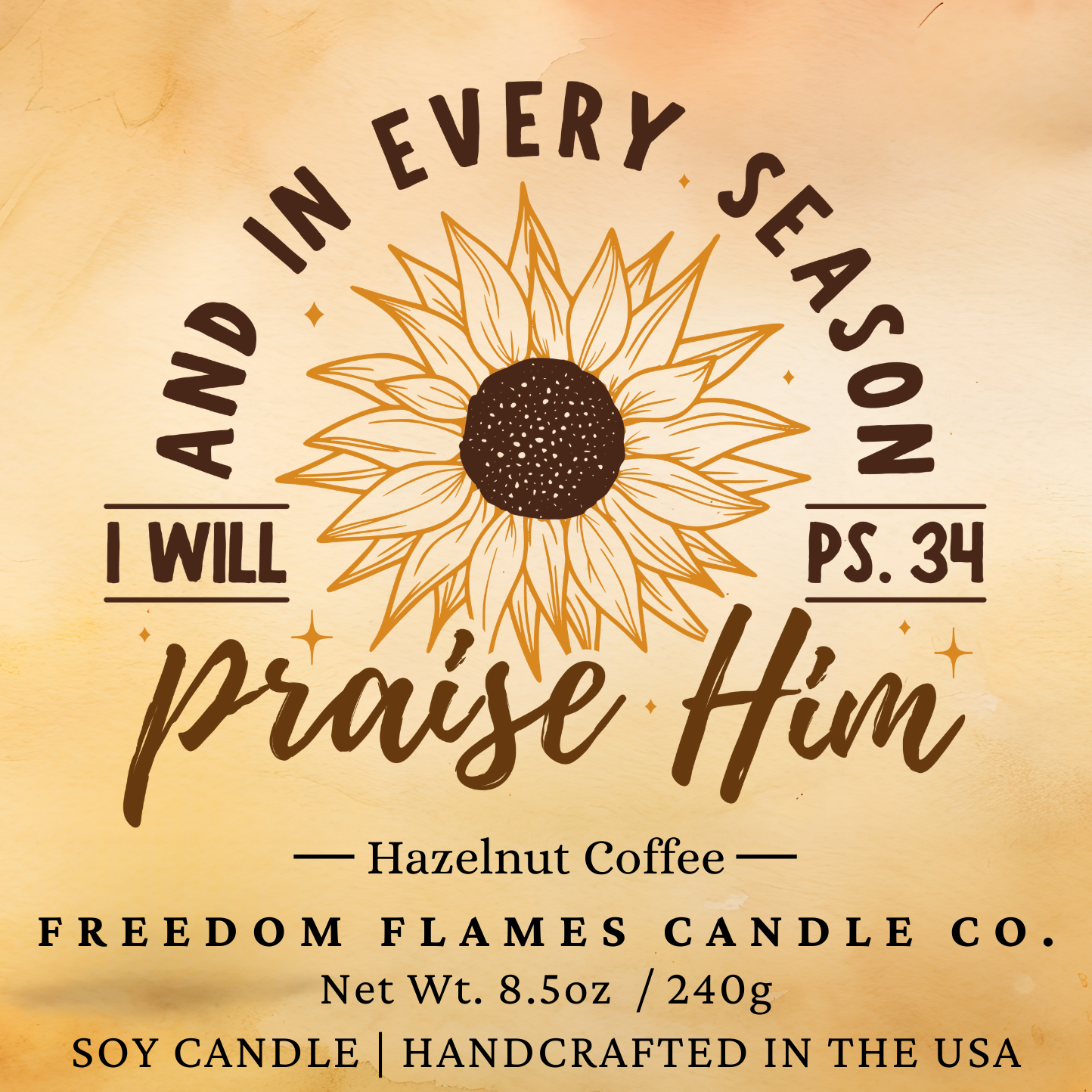 Psalm 34 (16oz Hazelnut Coffee)