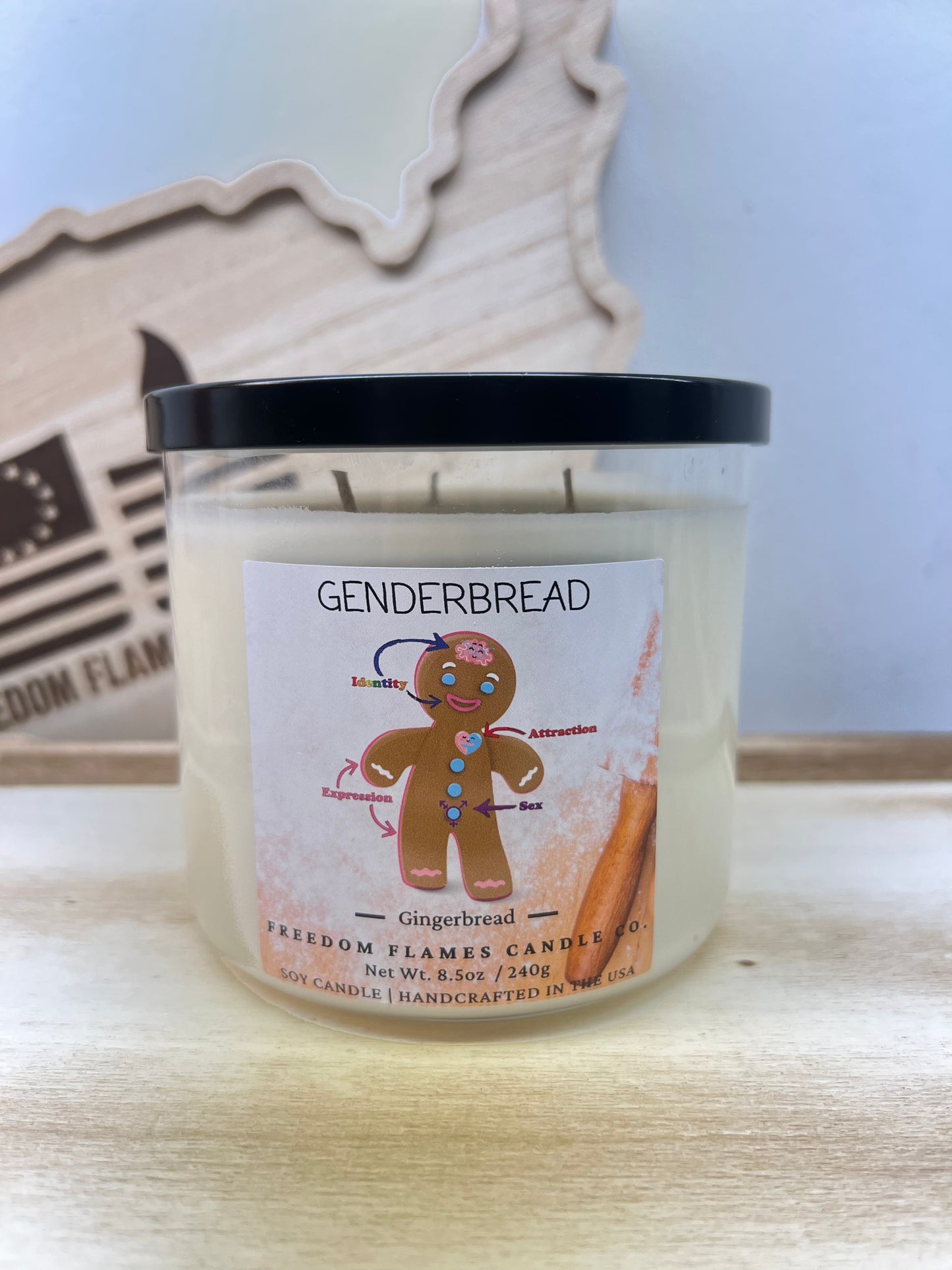 Genderbread (Gingerbread 3-Wick 16oz)
