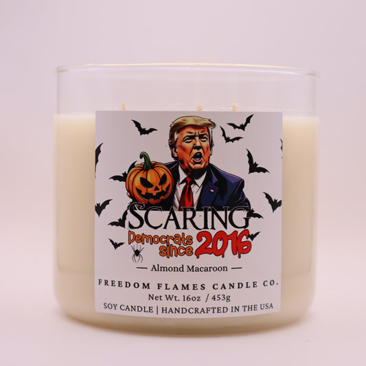 Scaring Democrats Since 2016 (16oz Almond Macaroon)