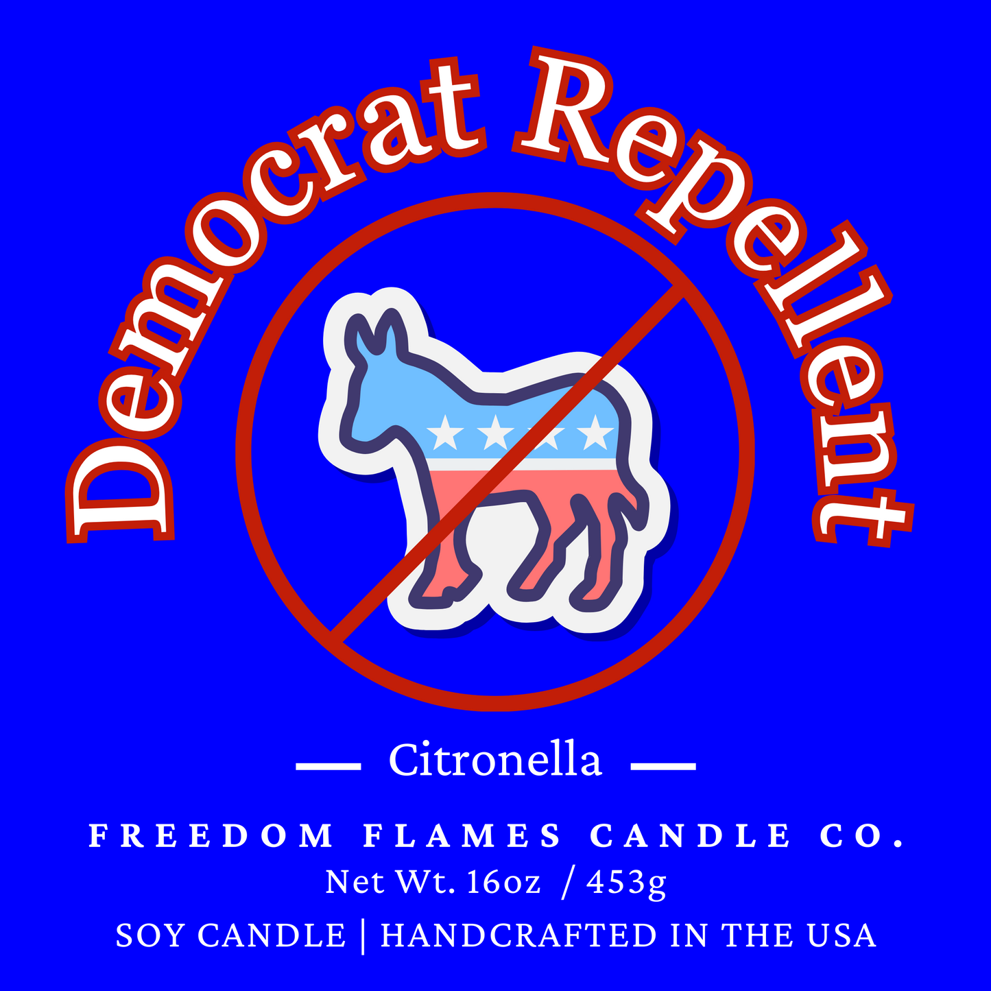 Democrat Repellant 3-Wick (Cintronella)