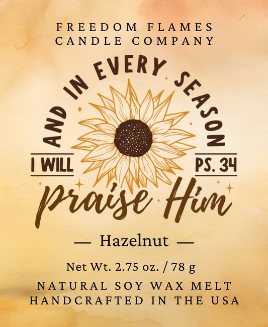 Psalm 34 (Hazelnut Coffee - Wax Melt)