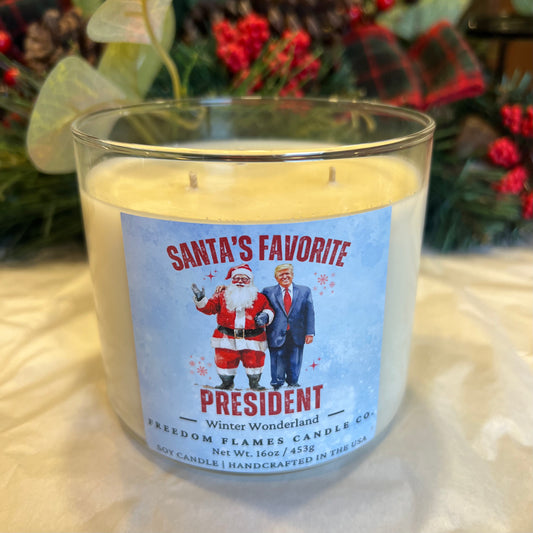 Santa's Favorite President (Winter Wonderland 3-Wick 16oz)