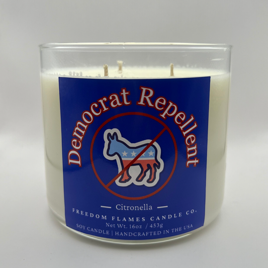 Democrat Repellant 3-Wick (Cintronella)